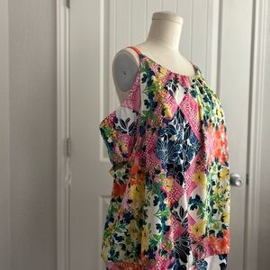 Swim by Cacique floral blouson swim top 24